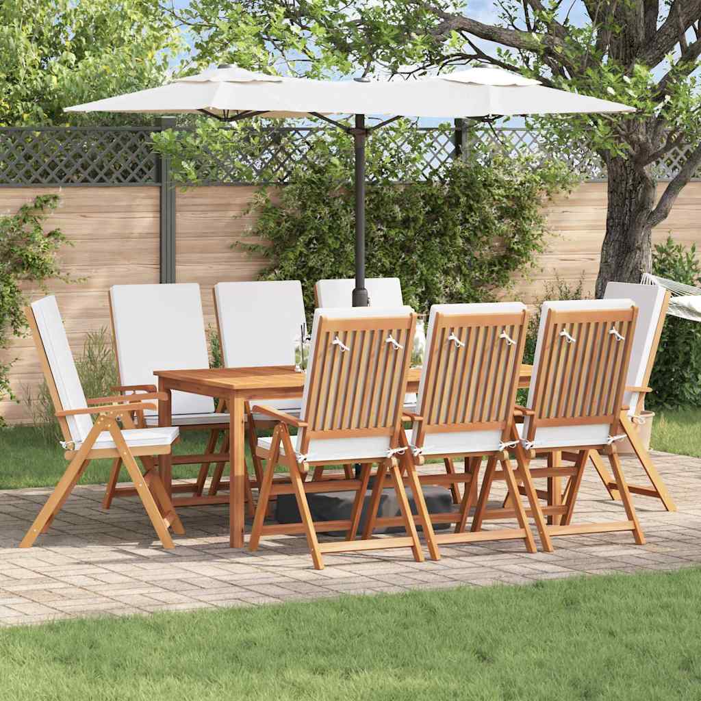 vidaXL Gartenstuhl 8 pcs Braun und Weiß 57 x 71,5 x 104 cm