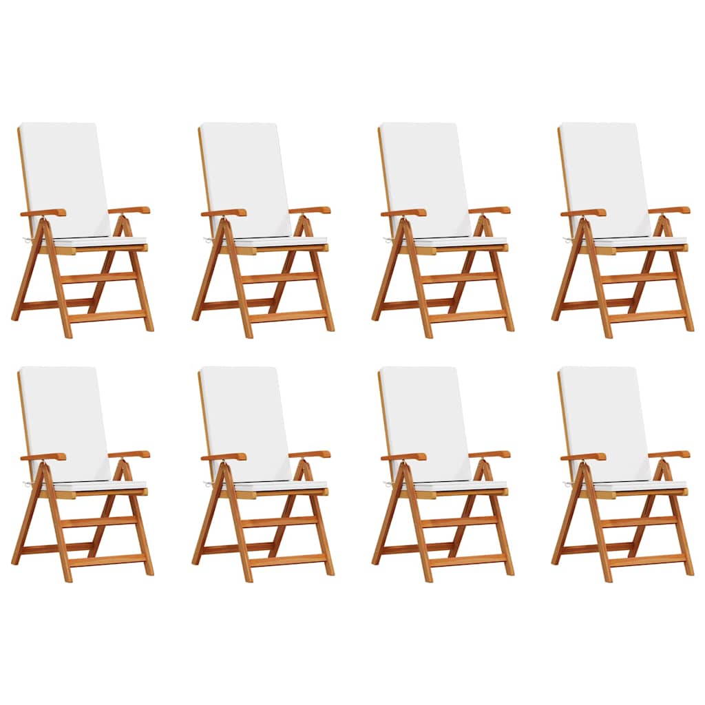 vidaXL Gartenstuhl 8 pcs Braun und Weiß 57 x 71,5 x 104 cm