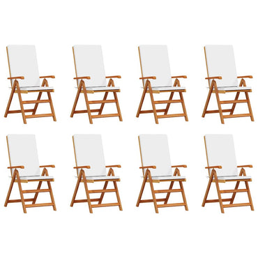 vidaXL Gartenstuhl 8 pcs Braun und Weiß 57 x 71,5 x 104 cm