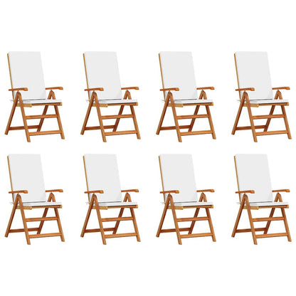 vidaXL Gartenstuhl 8 pcs Braun und Weiß 57 x 71,5 x 104 cm
