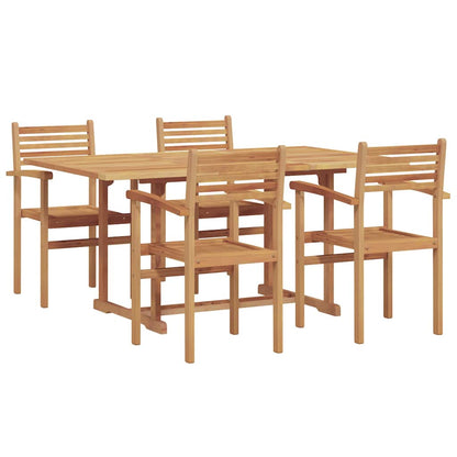 vidaXL Garten Essgruppe 5 pcs Natur Massivholz Akazie