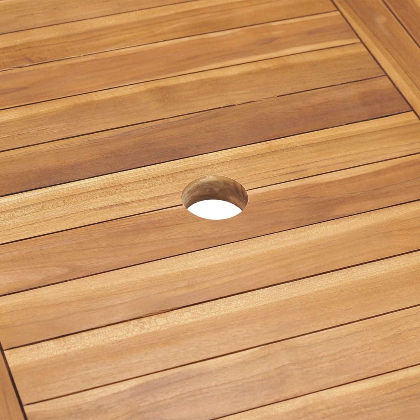 vidaXL Garten Essgruppe 7 pcs Braun Massivholz Teak