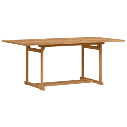 vidaXL Garten Essgruppe 7 pcs Braun Massivholz Teak