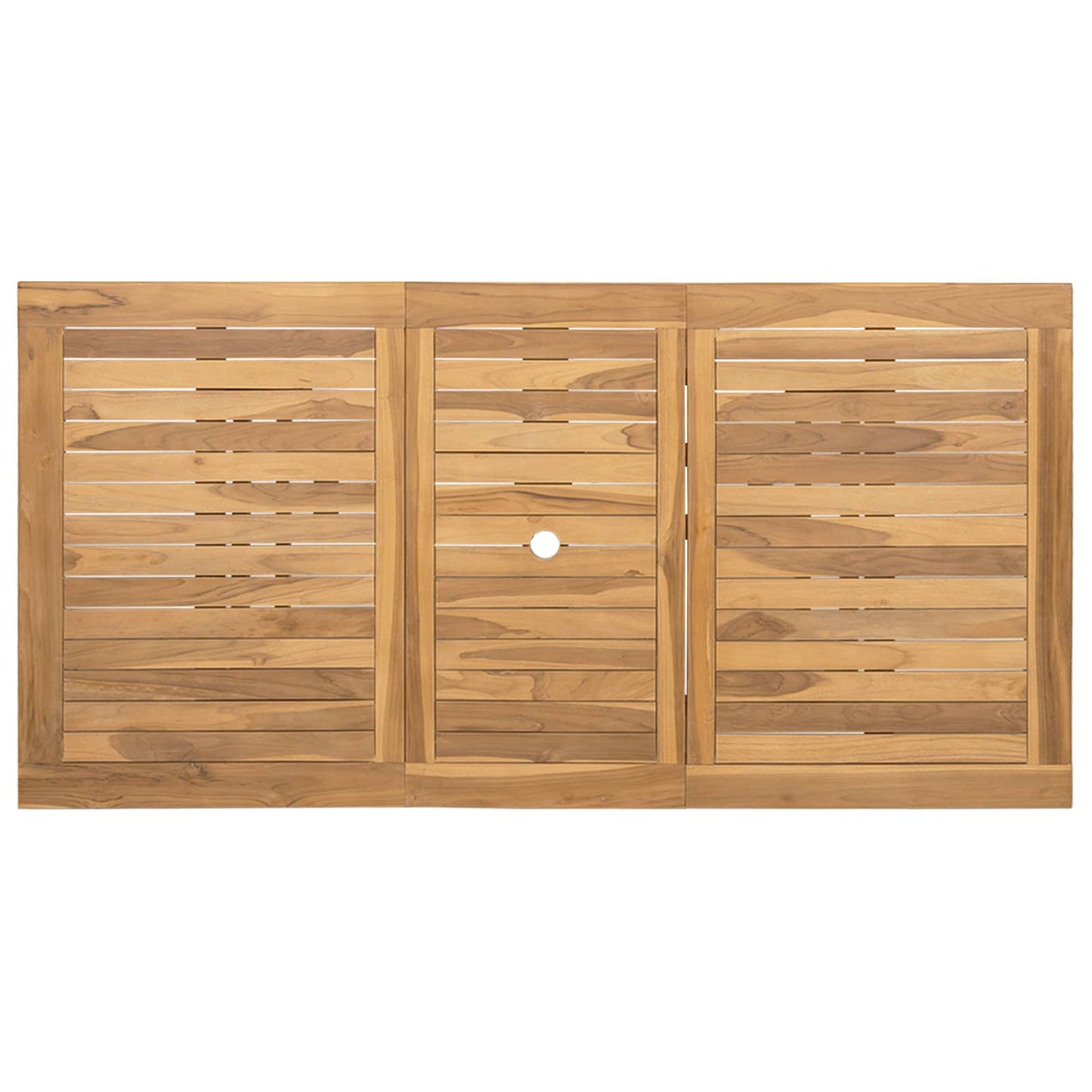 vidaXL Garten Essgruppe 7 pcs Braun Massivholz Teak