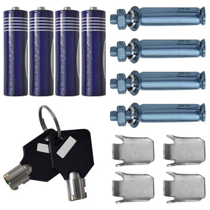 Digitaler Safe mit Schloss Dunkelgrau 35 x 31 x 50 cm Stahl