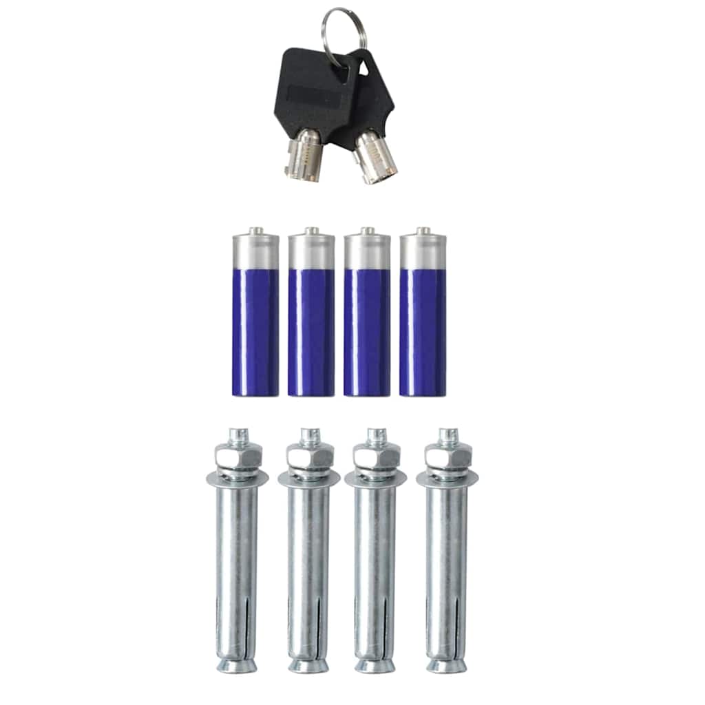 Digitaler Safe mit Schloss Dunkelgrau 35 x 31 x 50 cm Stahl