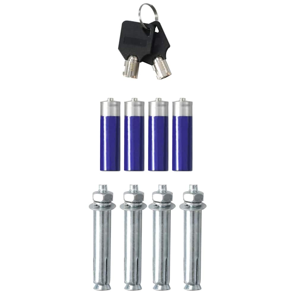 Digitaler Safe mit Schloss Dunkelgrau 35 x 31 x 80 cm Stahl