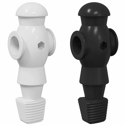 Tischfußball Spieler 24 pcs Schwarz und Weiß HIPS