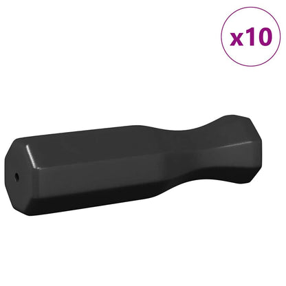 Tischfußballgriff 10 pcs Schwarz 3,1 x 3,1 x 17,8 cm PP