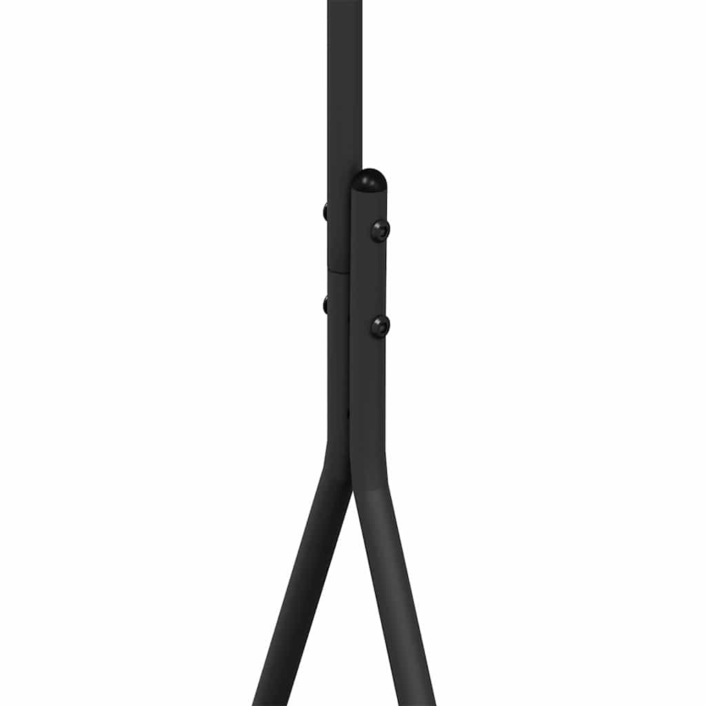 vidaXL Kleiderständer mit Speicher Schwarz 100 x 56 x 154 cm Stahl