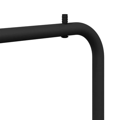 vidaXL Kleiderständer mit Speicher Schwarz 100 x 56 x 154 cm Stahl