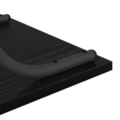 vidaXL Konsolentisch mit Regal Schwarz Eichen-Optik 101 x 35 x 80,5 cm