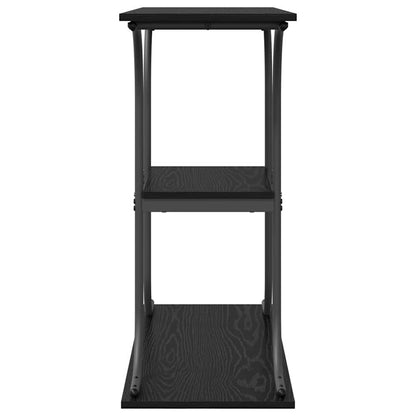 vidaXL Konsolentisch mit Regal Schwarz Eichen-Optik 101 x 35 x 80,5 cm