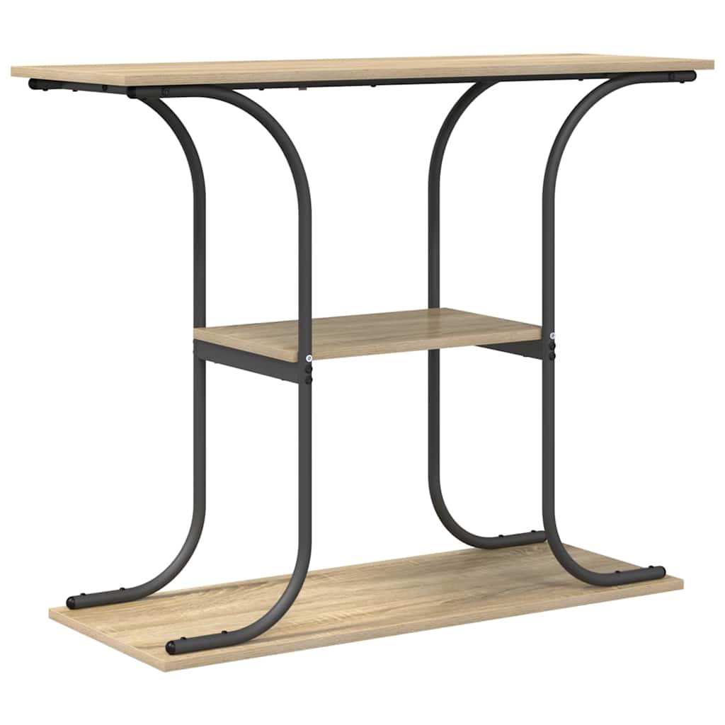 vidaXL Konsolentisch Sonoma-Eiche 101 x 35 x 80,5 cm Holzwerkstoff