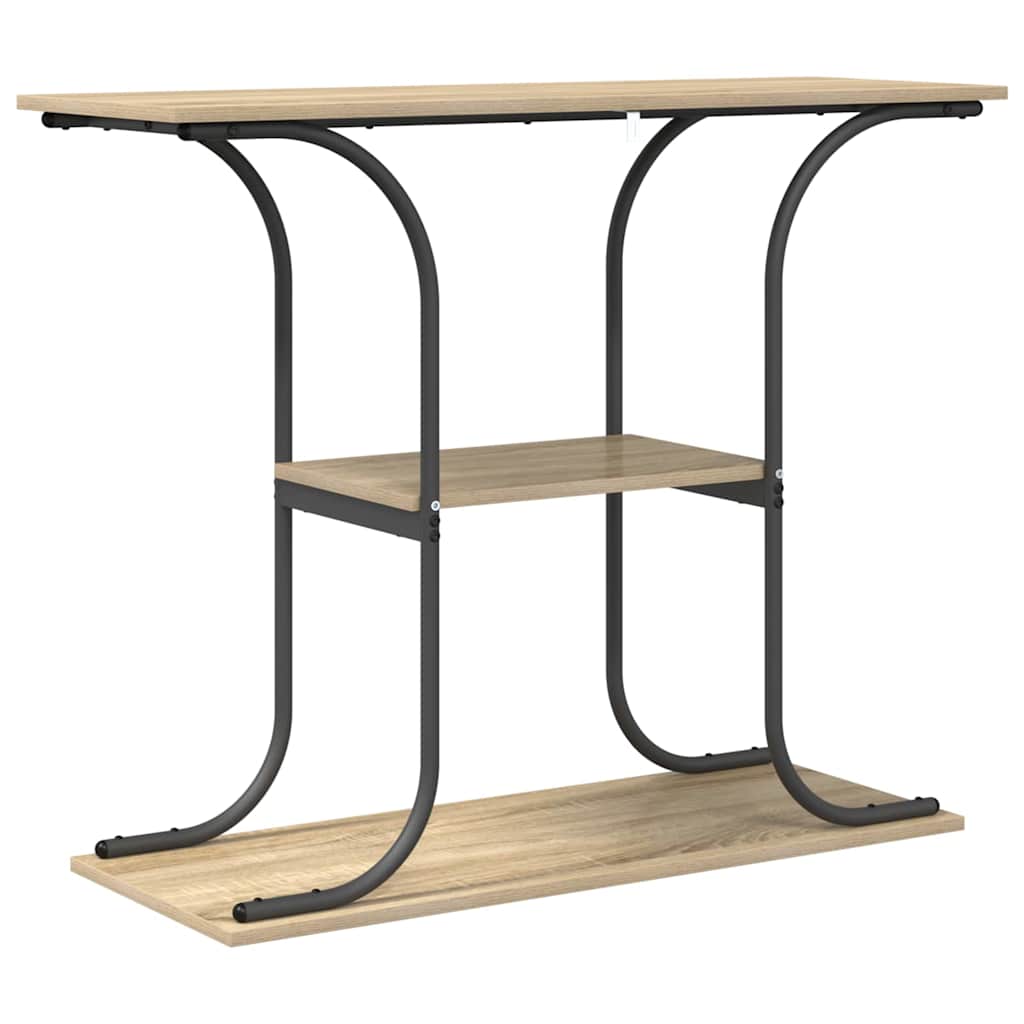 vidaXL Konsolentisch Sonoma-Eiche 101 x 35 x 80,5 cm Holzwerkstoff