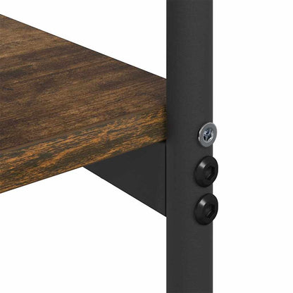 vidaXL Konsolentisch mit Regal Geräucherte Eiche 101 x 35 x 80,5 cm
