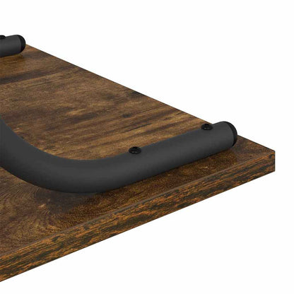 vidaXL Konsolentisch mit Regal Geräucherte Eiche 101 x 35 x 80,5 cm