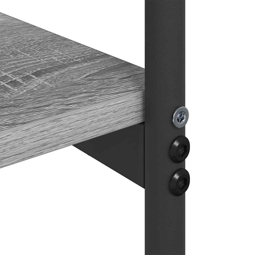 vidaXL Konsolentisch Graues Sonoma 101 x 35 x 80,5 cm Holzwerkstoff