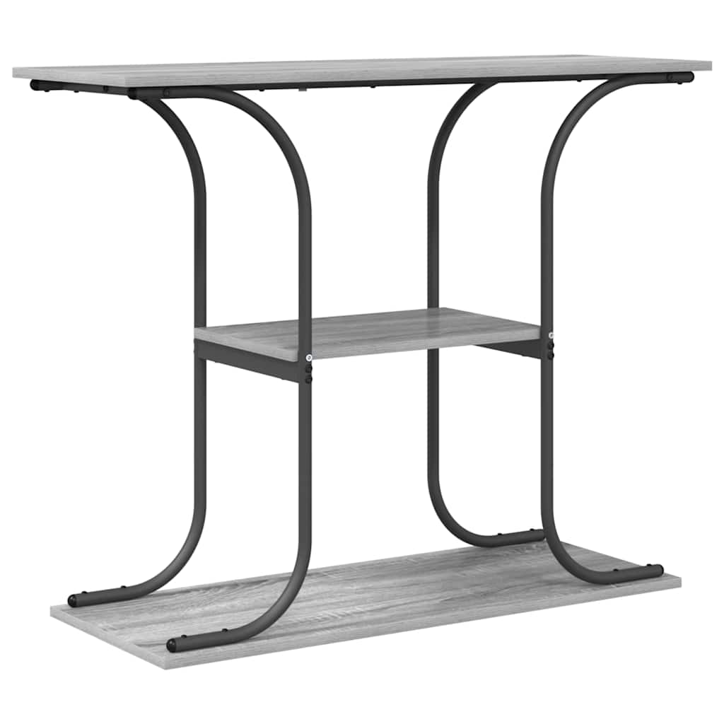 vidaXL Konsolentisch Graues Sonoma 101 x 35 x 80,5 cm Holzwerkstoff