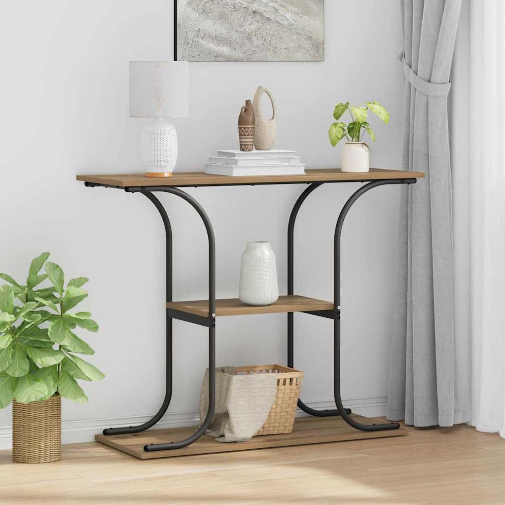 vidaXL Konsolentisch Artisan-Eiche 101 x 35 x 80,5 cm Holzwerkstoff