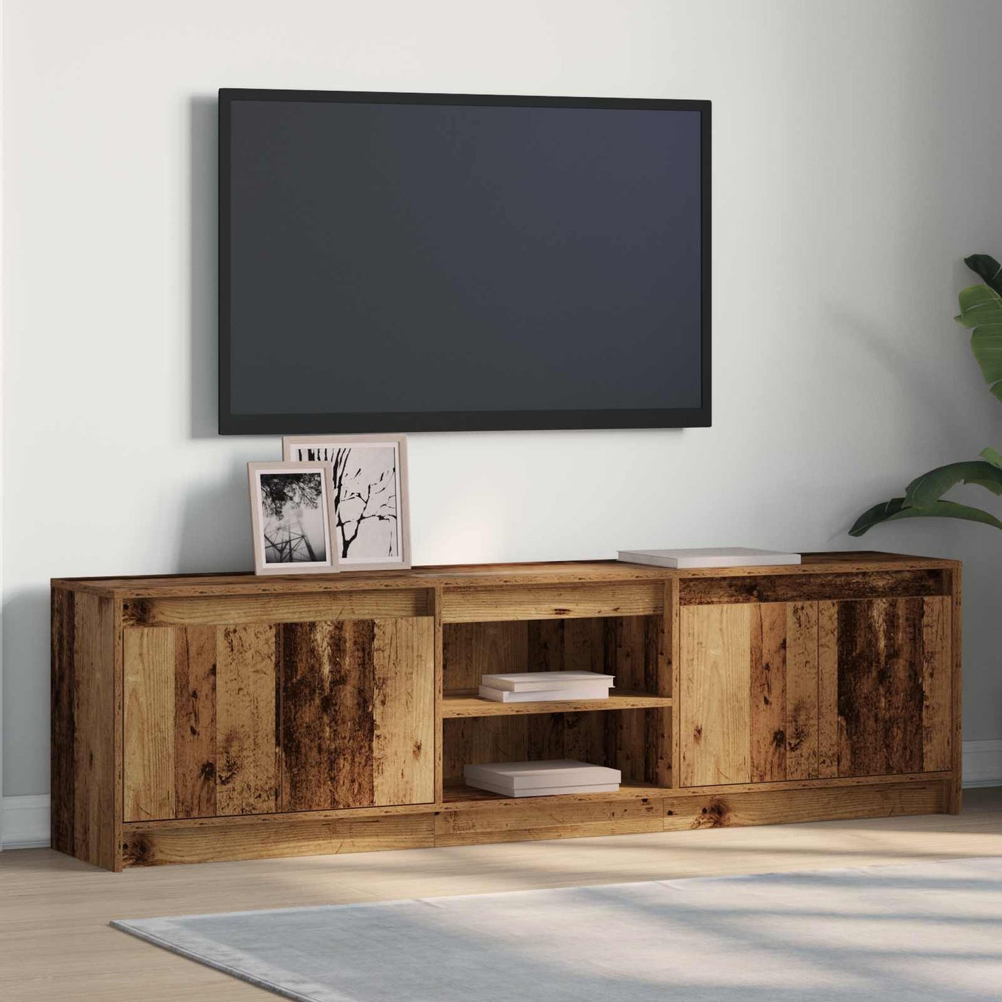 vidaXL TV-Einheiten 2 pcs Braun 180 x 34 x 50 cm Holzwerkstoff