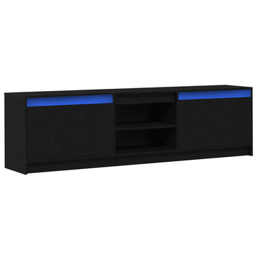 vidaXL TV-Einheiten 2 pcs Schwarz 180 x 34 x 50 cm Holzwerkstoff