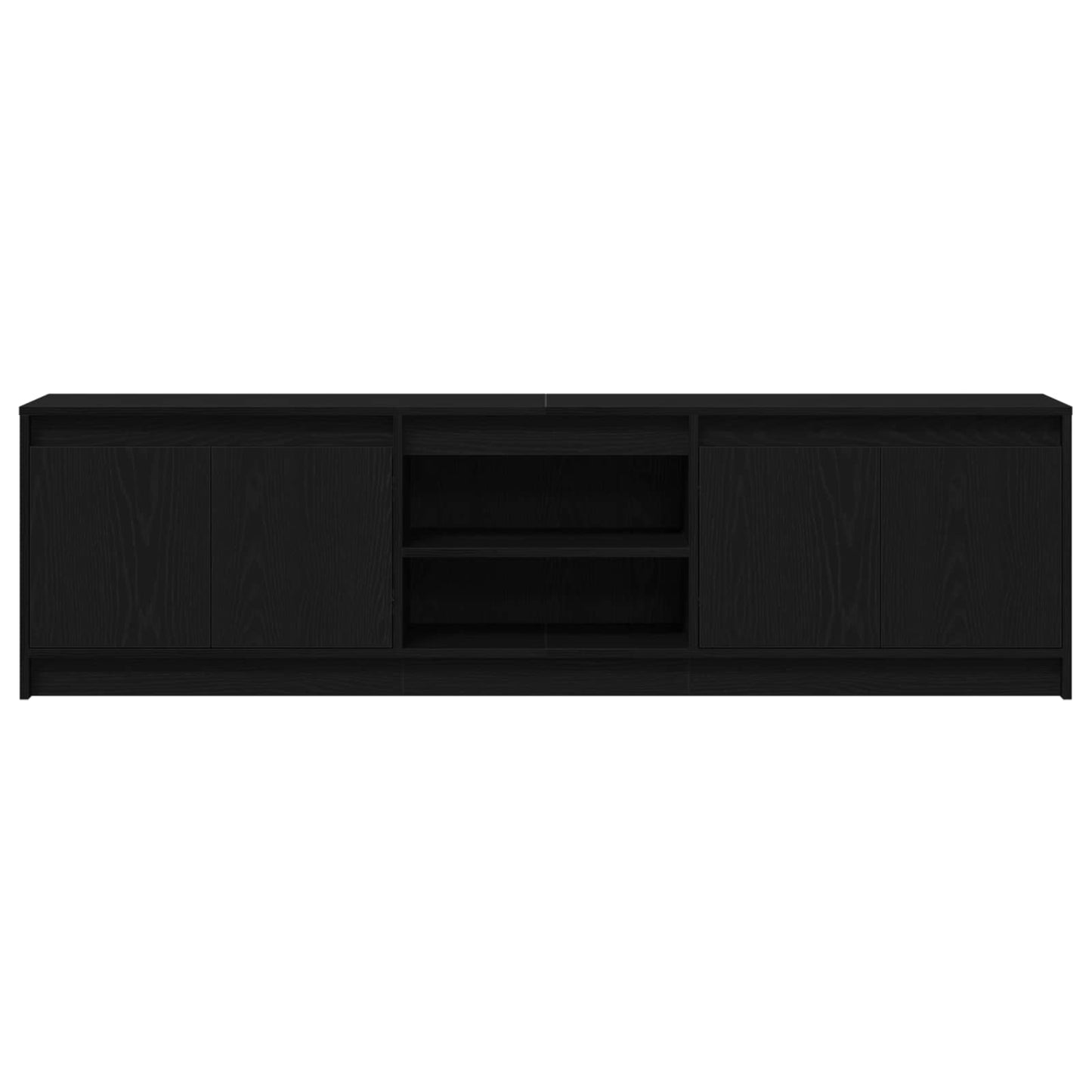 vidaXL TV-Einheiten 2 pcs Schwarz 180 x 34 x 50 cm Holzwerkstoff