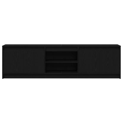 vidaXL TV-Einheiten 2 pcs Schwarz 180 x 34 x 50 cm Holzwerkstoff