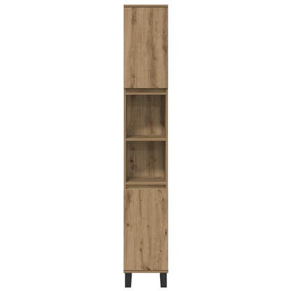 vidaXL Badezimmermöbel Set mit Speicher 3 pcs Braun Holzwerkstoff