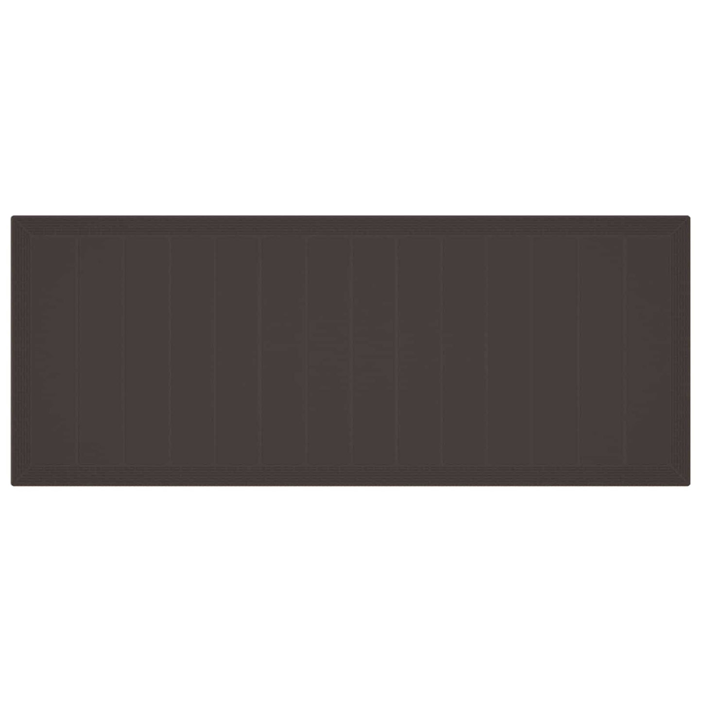 Gartentisch Braun 250 x 100 x 73 cm Poly-Rattan