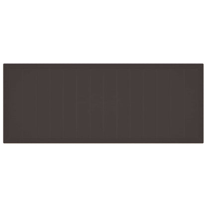 Gartentisch Braun 250 x 100 x 73 cm Poly-Rattan