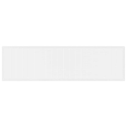 vidaXL Gartentisch Weiß 350 x 100 x 74 cm Poly-Rattan