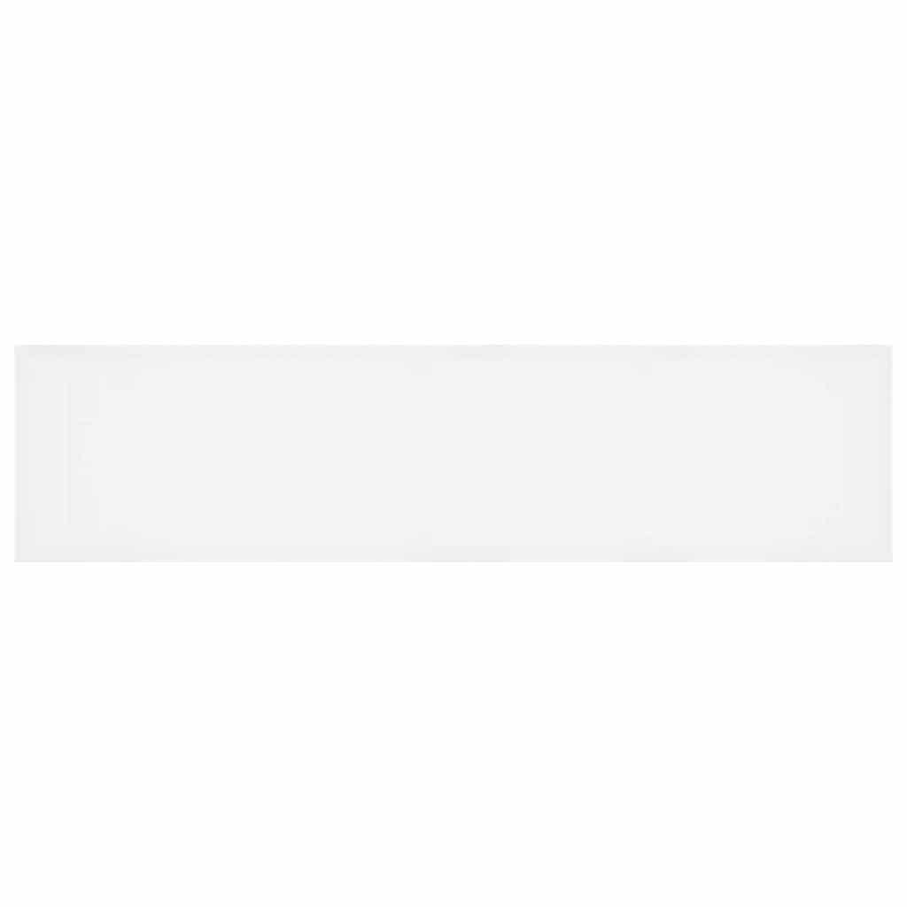 Gartentisch Weiß 400 x 100 x 73 cm Poly-Rattan