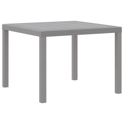 vidaXL Garten Essgruppe 5 pcs Hellgrau Polypropylen