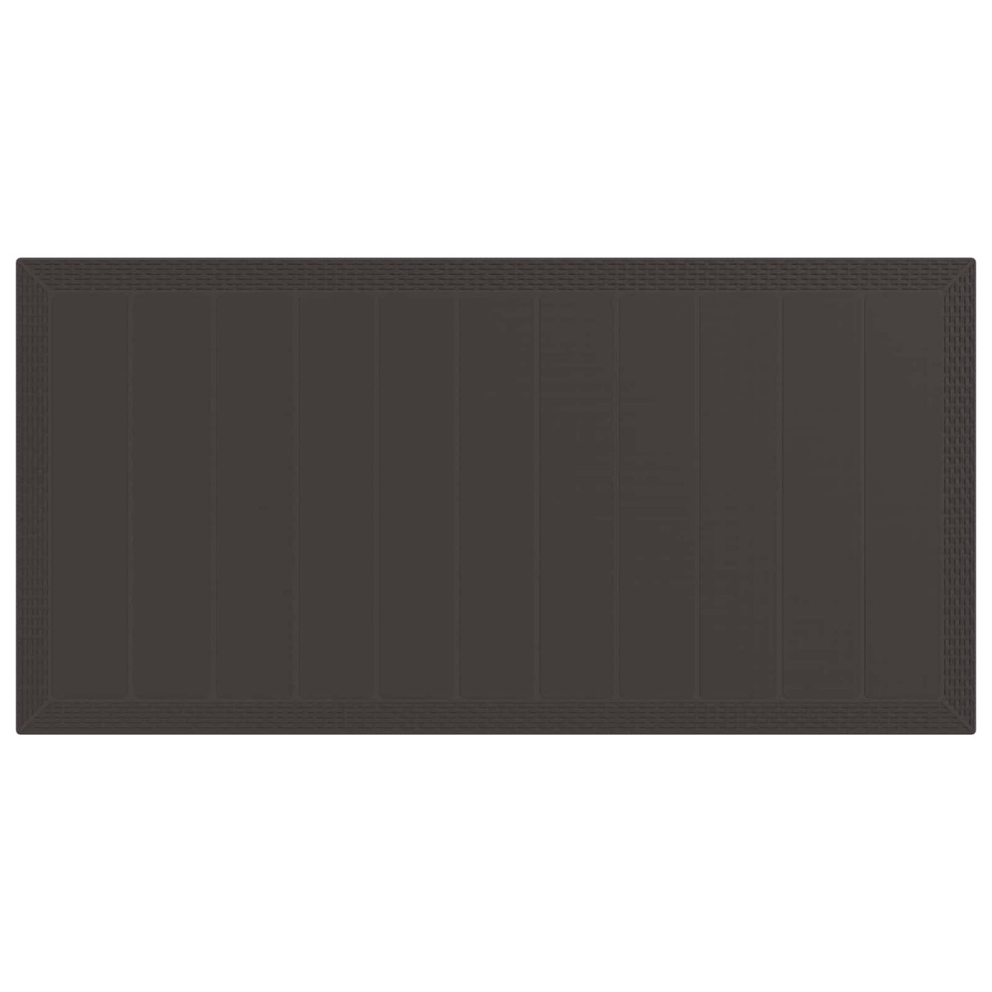 Garten Essgruppe 9 pcs Braun Polypropylen