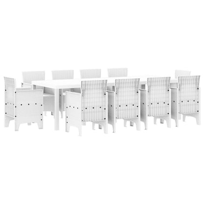 Garten Essgruppe 11 pcs Weiß Polypropylen