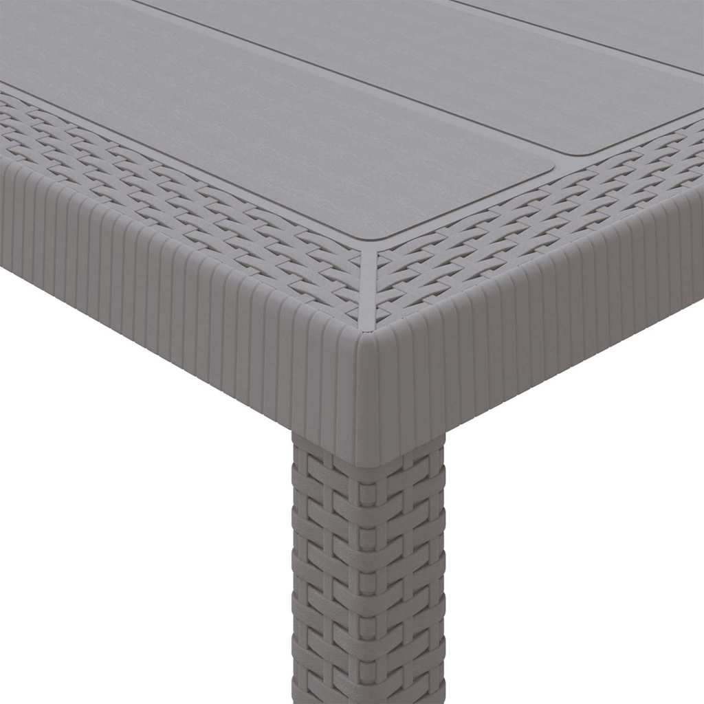 vidaXL Garten Essgruppe 13 pcs Hellgrau Poly Rattan
