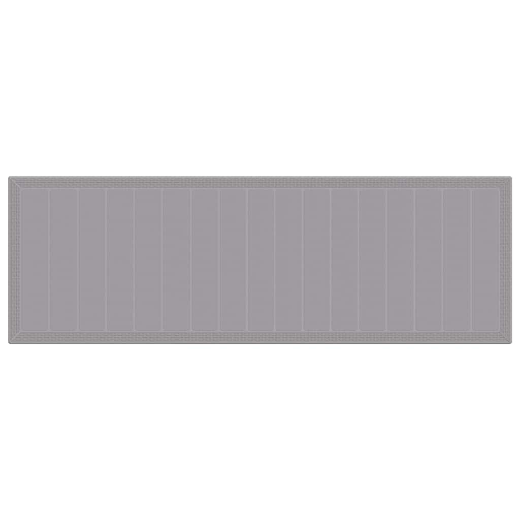 vidaXL Garten Essgruppe 13 pcs Hellgrau Poly Rattan