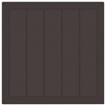 Garten Essgruppe 3 pcs Braun Polypropylen