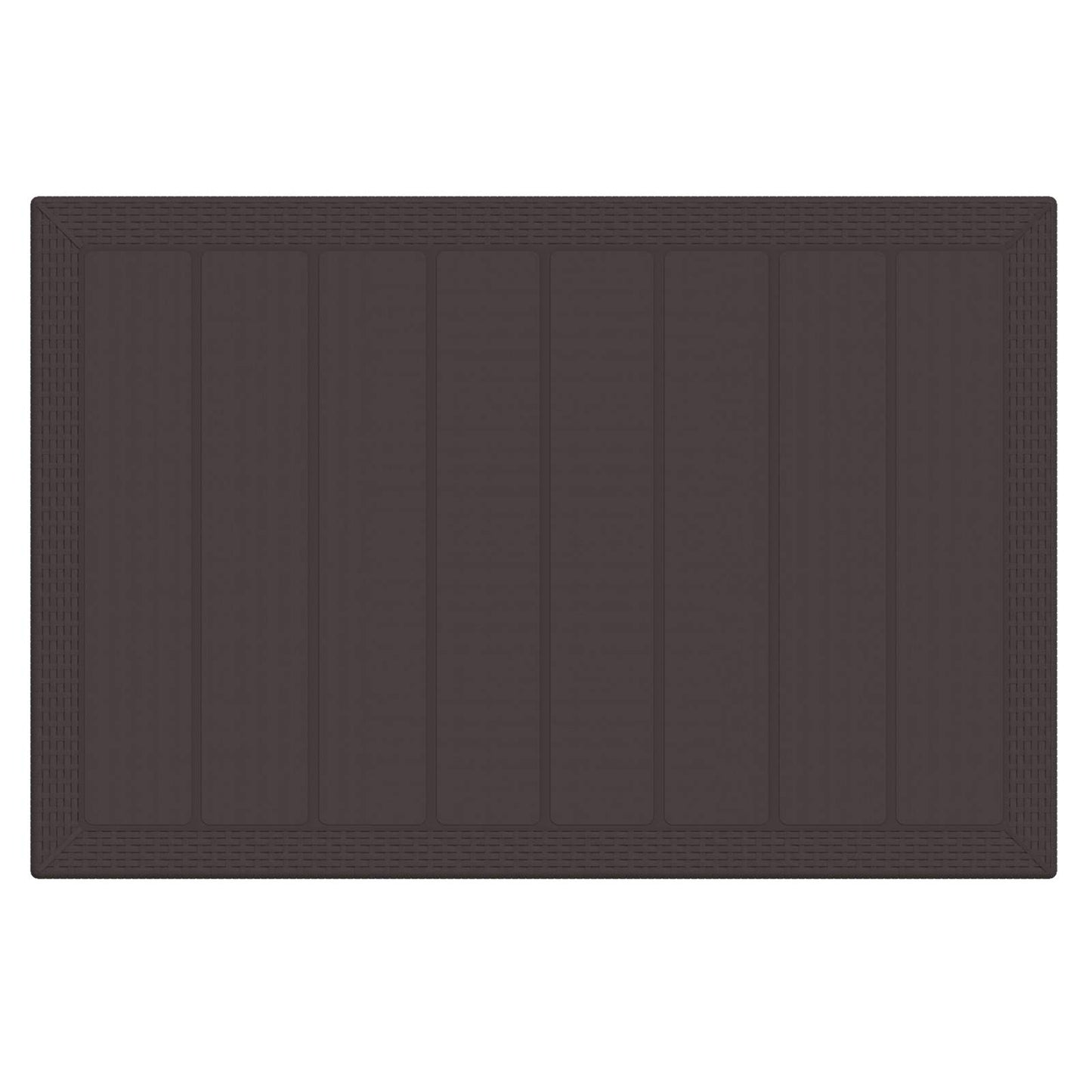vidaXL Garten Essgruppe 5 pcs Braun Polt Rattan