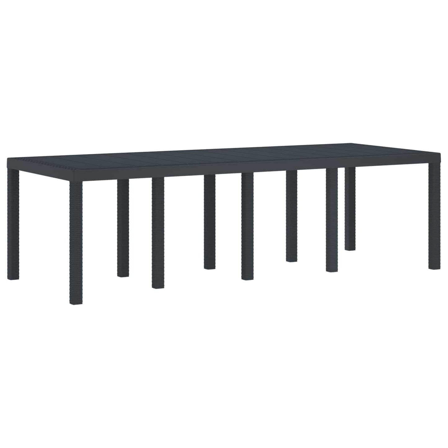 vidaXL Garten Essgruppe 9 pcs Anthrazit Polypropylen