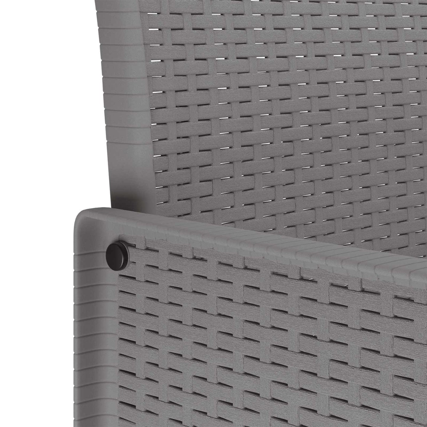 vidaXL Garten Essgruppe 9 pcs Weiß Polypropylen
