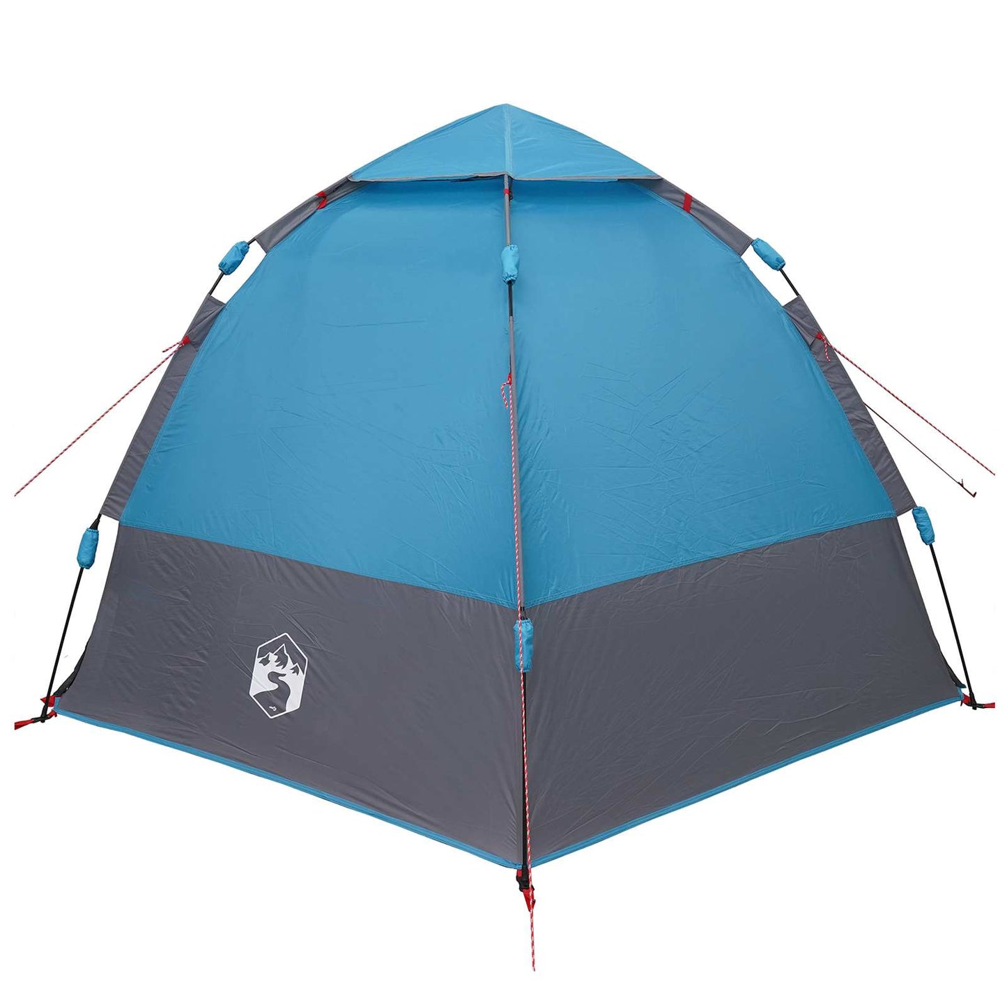 vidaXL Schnellmontagezelt mit Regenhaube für 4 Personen mit Dach Blau