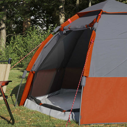 vidaXL Schnellmontagezelt mit Regenhaube für 4 Personen 185T Polyester