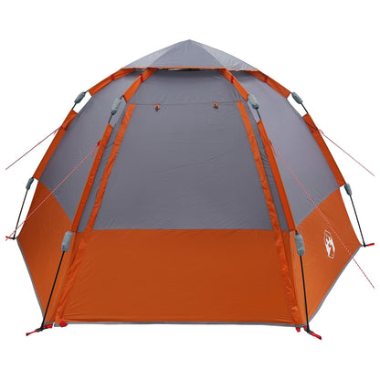 vidaXL Schnellmontagezelt mit Regenhaube für 4 Personen 185T Polyester