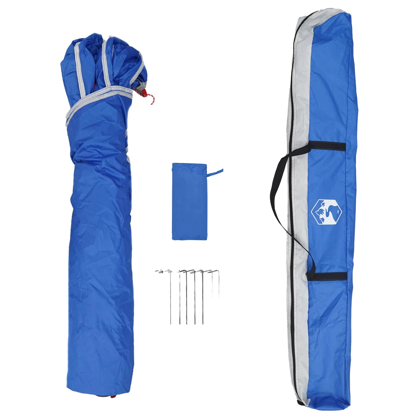 vidaXL Sofortzelt für 4 Personen mit Schnellverschluss Azure Blau