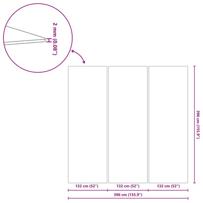 Bodenfolie für Pools Hellgrau 396 x 396 x 0,1 cm Vliesstoff