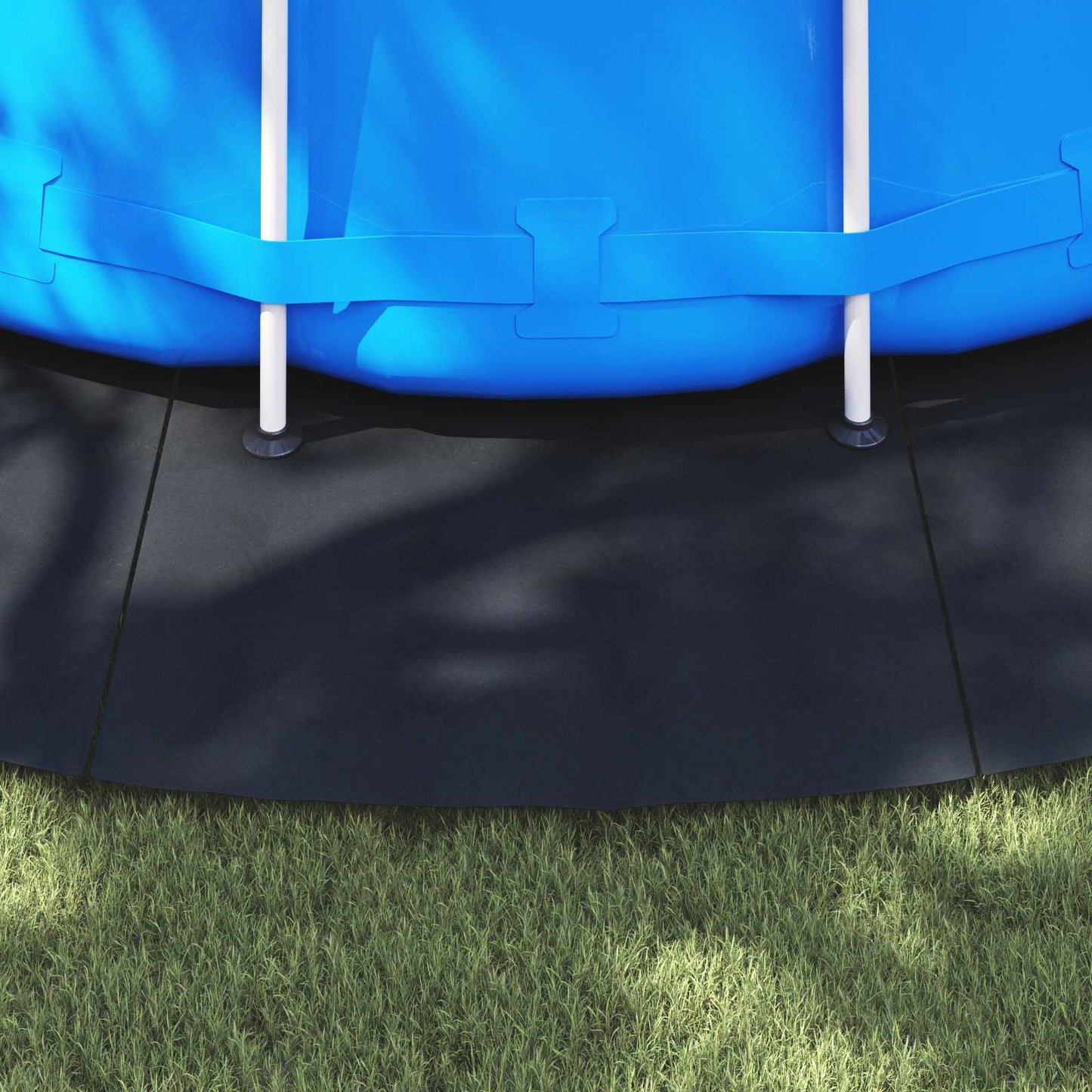 Bodenfolie für Pools Schwarz Ø 610 cm Vliesstoff