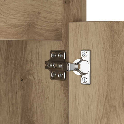 vidaXL LED Nachttisch 2 pcs Artisan-Eiche 38 x 34 x 61 cm