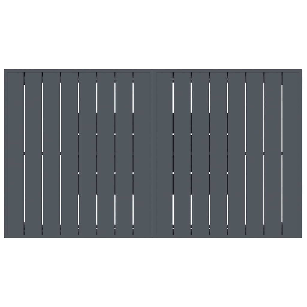 vidaXL Garten Essgruppe 9 pcs Anthrazit Pulverbeschichteter Stahl